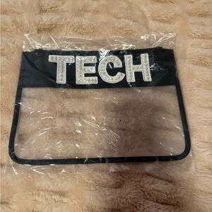 Pouch with TECH Letters